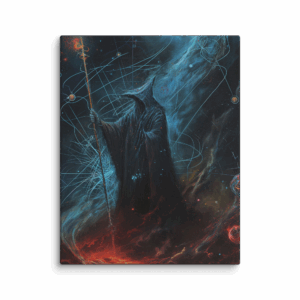 Dark mage doing a spell