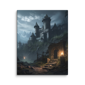 Foggy castle with a dungeon