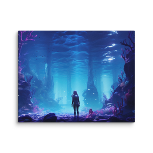 Woman Sylvia under the ocean