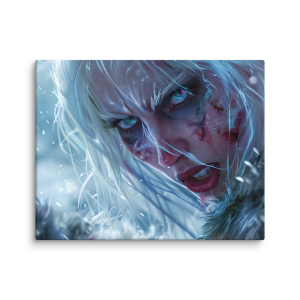 Evil elf woman with scars