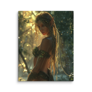 Beautiful wood elf woman