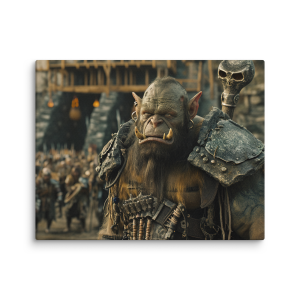 Orc captain with his troops