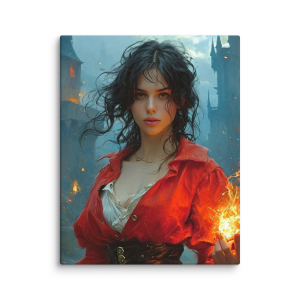 Female human fire mage