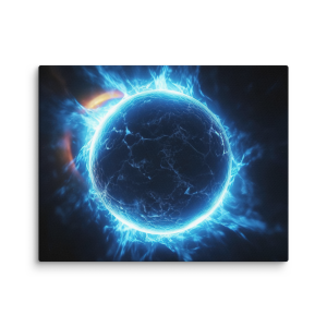 Dark star emitting blue light