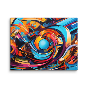 Abstract cyber graffiti waves