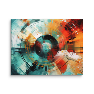 Abstract cylinder cyber graffiti