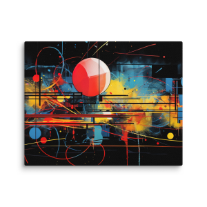 Abstract Surrealist cyber graffiti