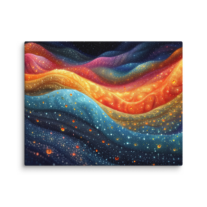 Colorful waves and drops