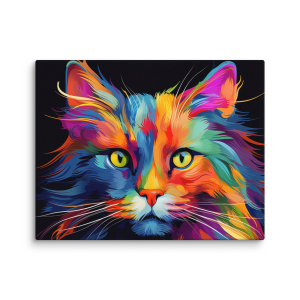 Colorful cat illustration