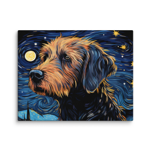Doodle dog Van Gogh style
