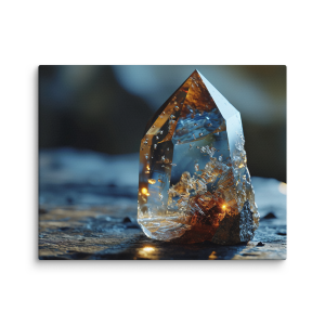 Polished crystal stone