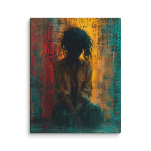 Hawaiian girl wood painting